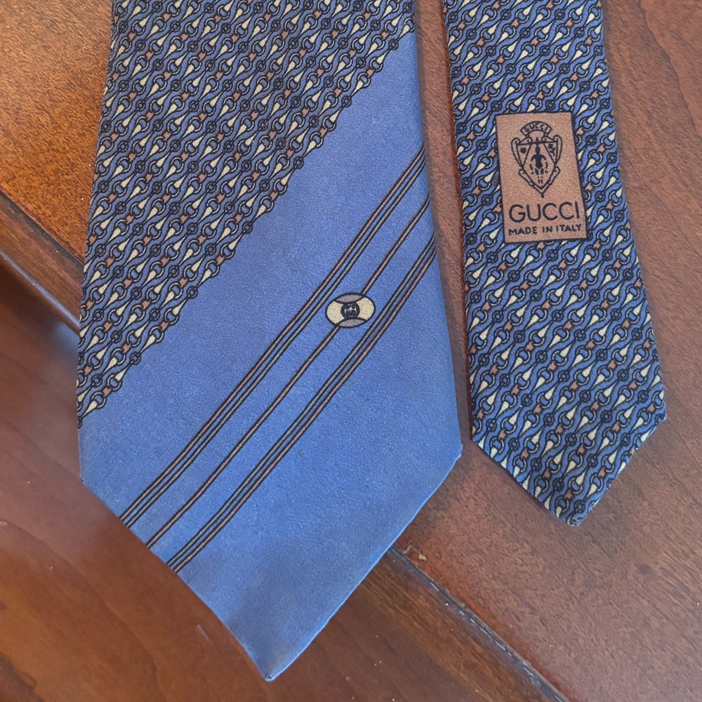 Vintage Gucci Accessories Collection Silk Tie Made in Italy - Picture 6 of 15